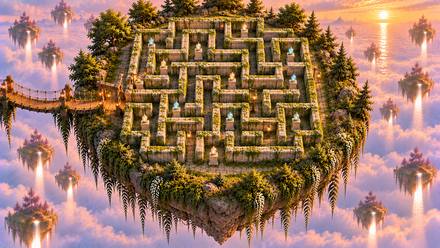 Le labyrinthe de pierre moussue